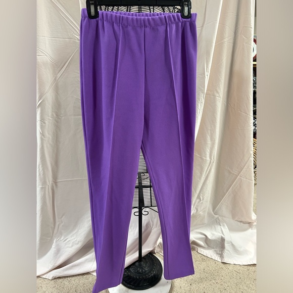 beverley of California Pants - Pants Beverley of California size 10 purple elastic waist stretch pants
